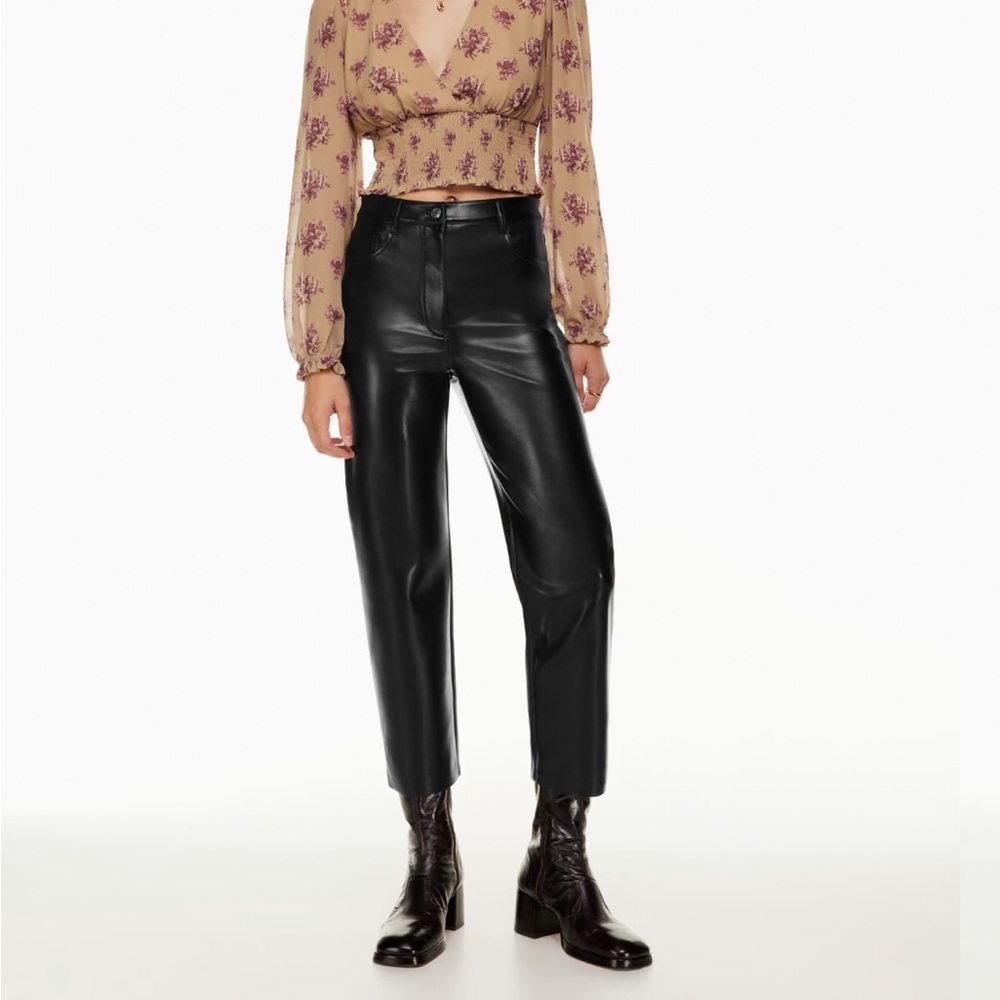 Aritzia Wilfred Leather Pants